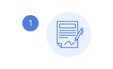 Complete our simple form telling us how much you need and the you need it